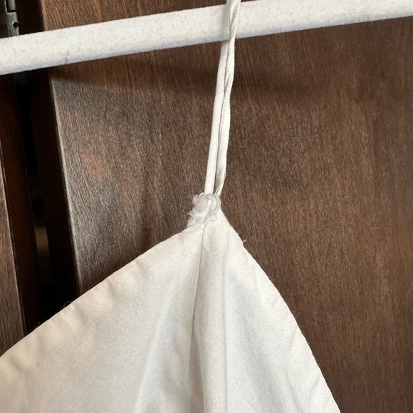 Express White Ruffle and Ruched Tank Top - Picture 4 of 4